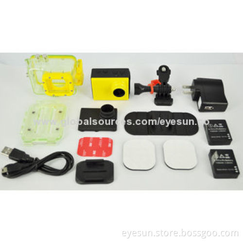 Full HD 1,080P Waterproof Sports Camera with Video, Audio, Picture Functions, 150 Degrees Wide AngleNew